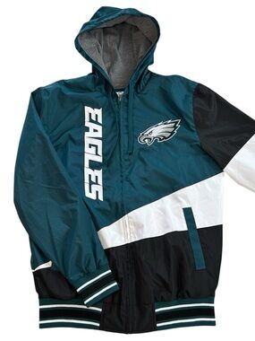 Philadelphia Eagles G-III Sports Men’s Hooded Full-Zip Jacket Windbreaker size M